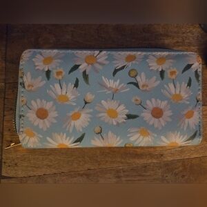 Floral Blue Wallet